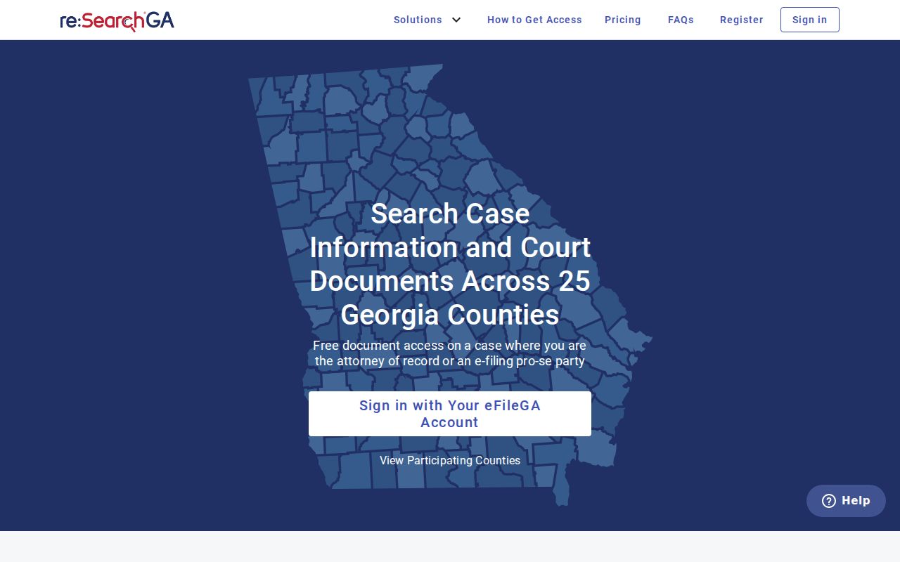 re SearchGA portal for Worth County court records